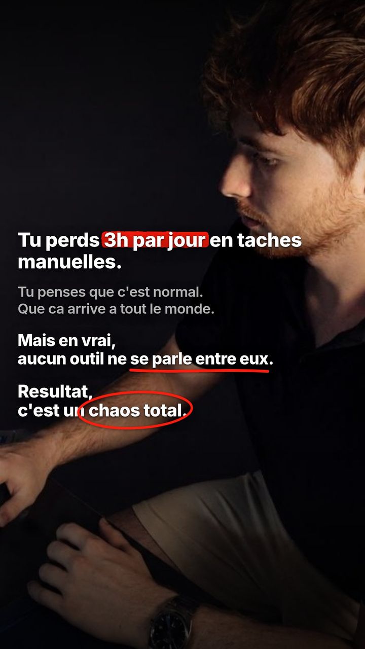 Exemple de story Instagram générée par Stoleez, template accrocheur