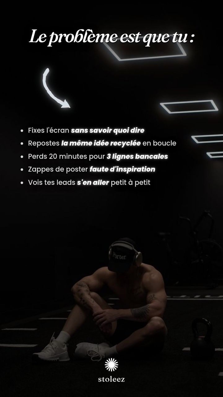 Exemple de story Instagram générée par Stoleez, style serif éditorial